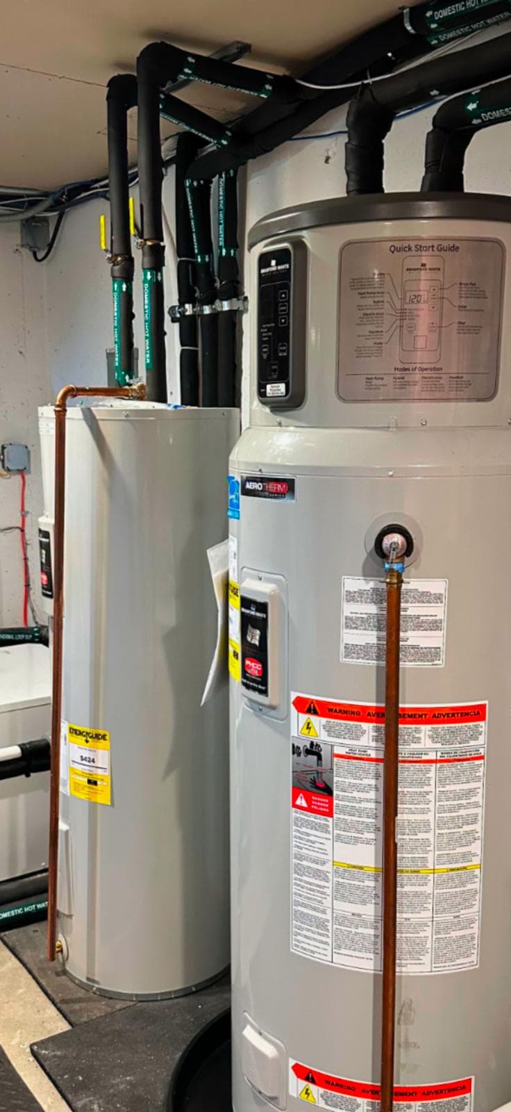 picture of newly installed water heater in the manhattan area