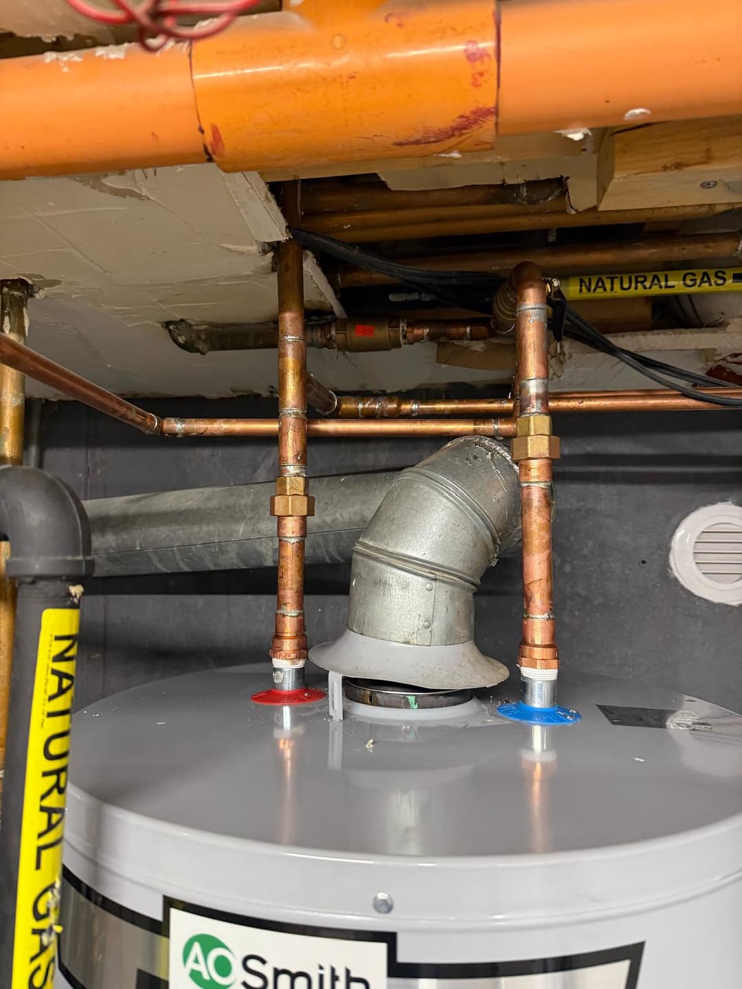 picture of newly installed water heater in queens new york